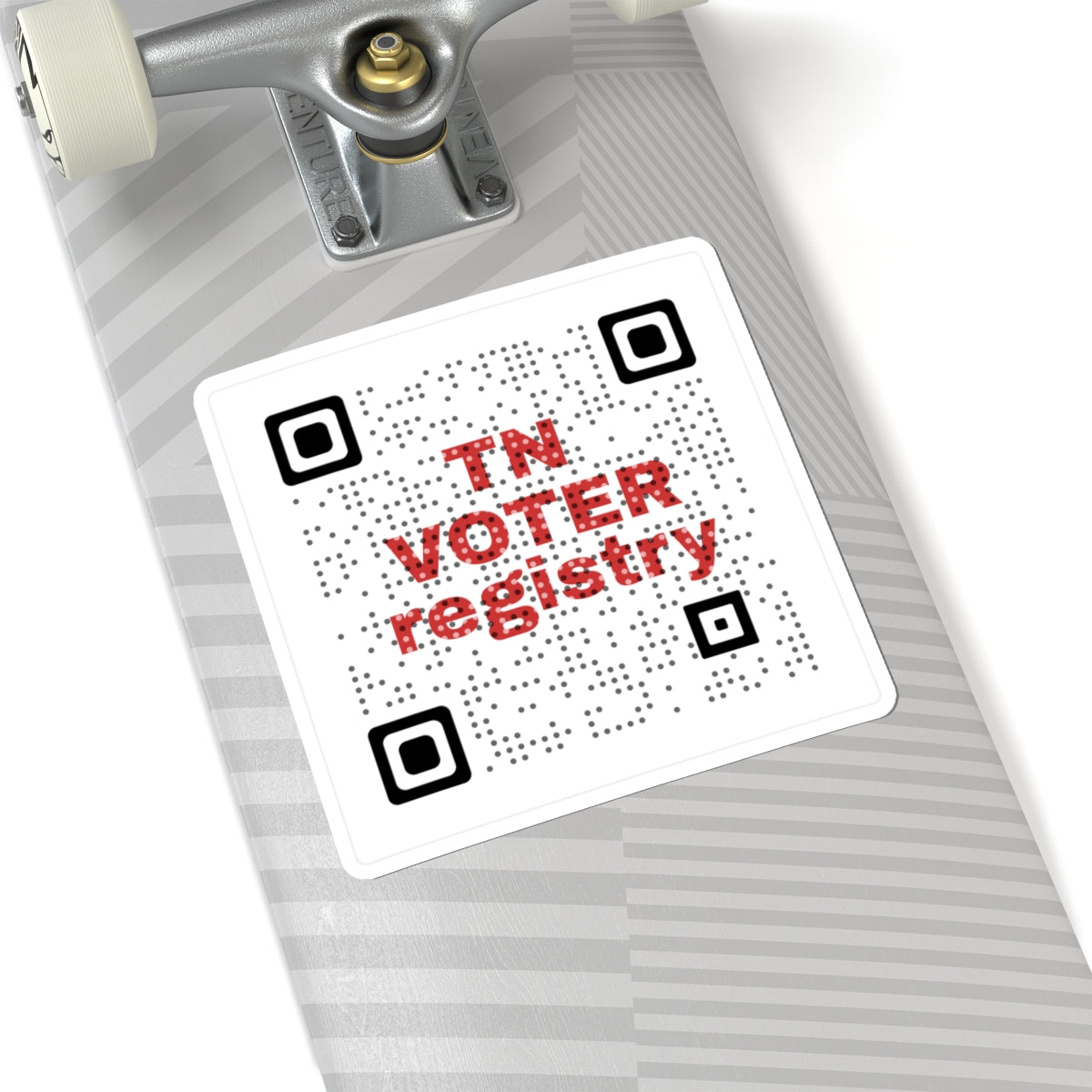 TN Voter Registry QR Sticker — Tennessee Voter Registration QR Code Sticker