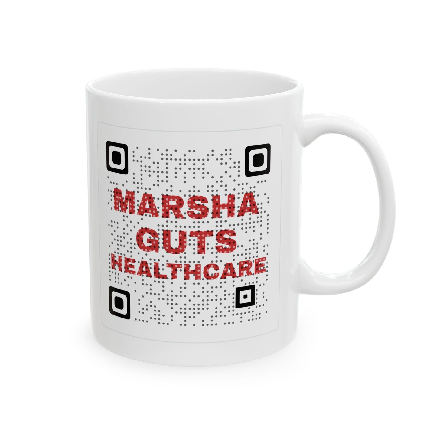 Ceramic Mug — Marsha Guts Healthcare QR Code Mug TN 2026