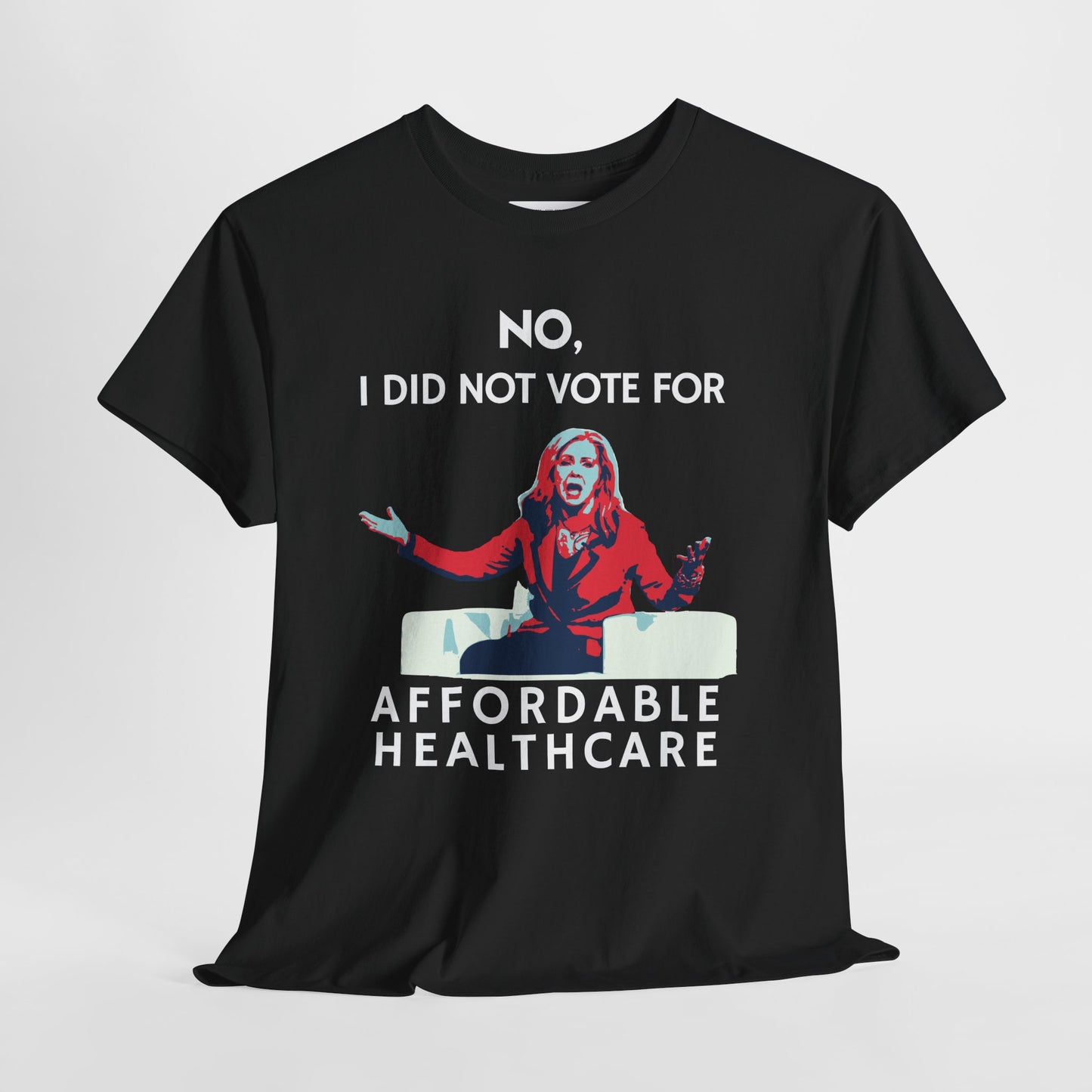 Black t-shirt with a Marsha Blackburn  graphic and white text.