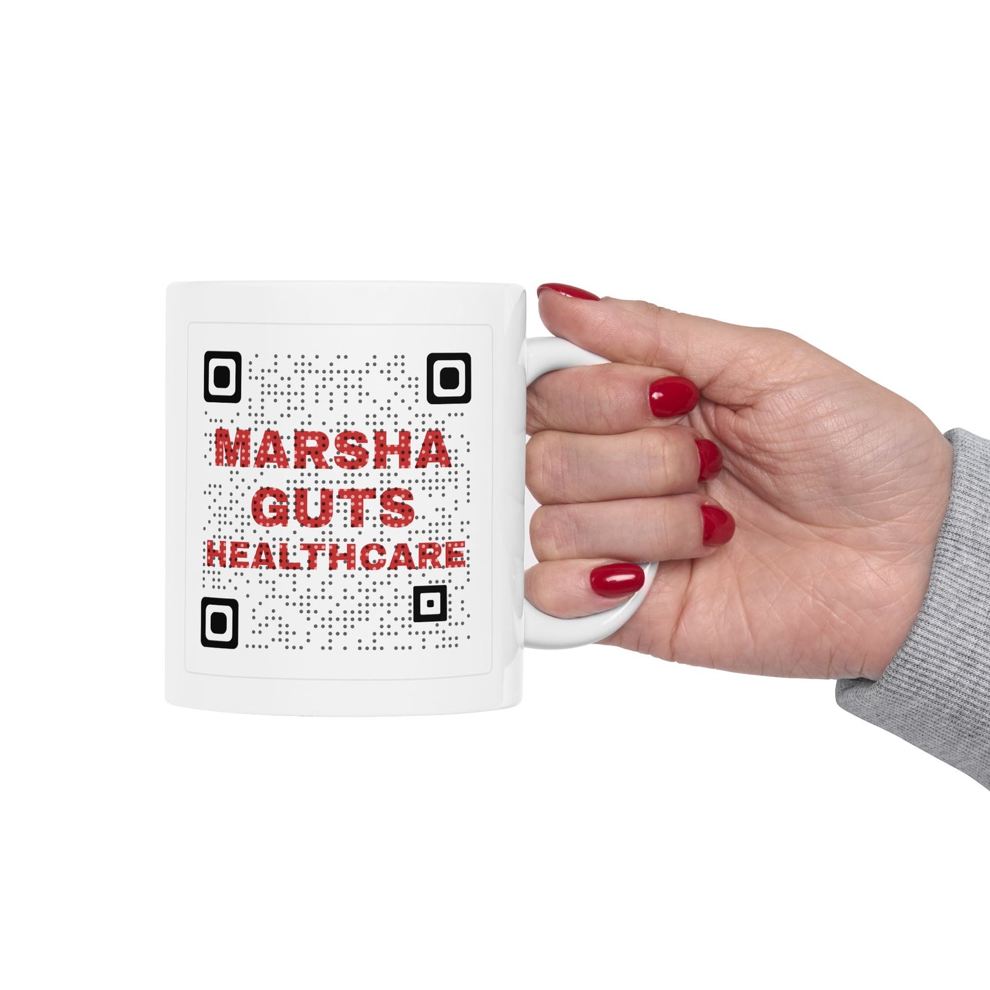 Ceramic Mug — Marsha Guts Healthcare QR Code Mug TN 2026