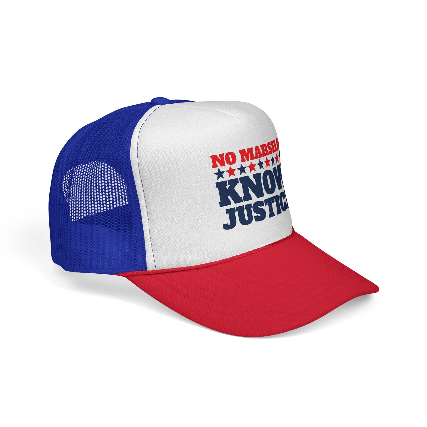 "No Marsha, Know Justice" Trucker Cap | TN 2026 Anti-Marsha Blackburn