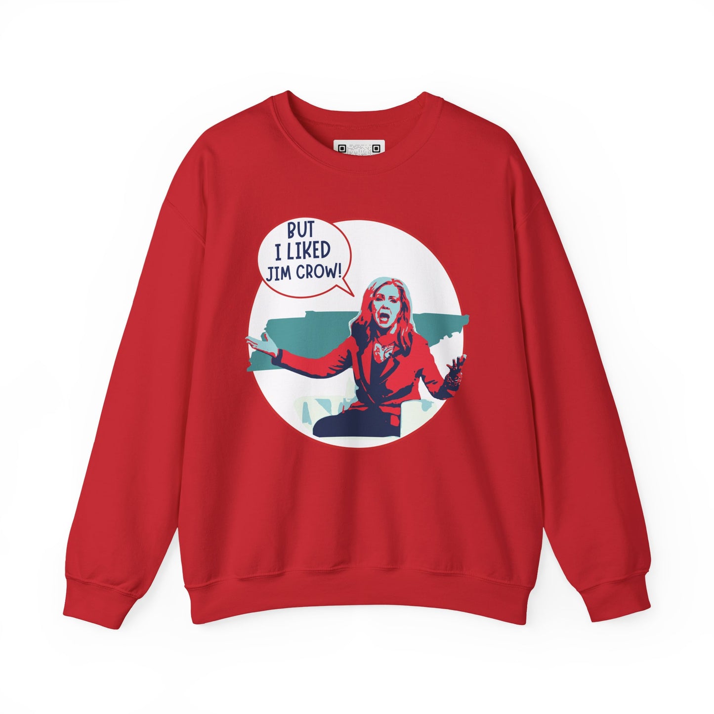 "But I Liked Jim Crow" Anti-Marsha Blackburn Meme Crewneck Sweatshirt – TN 2026