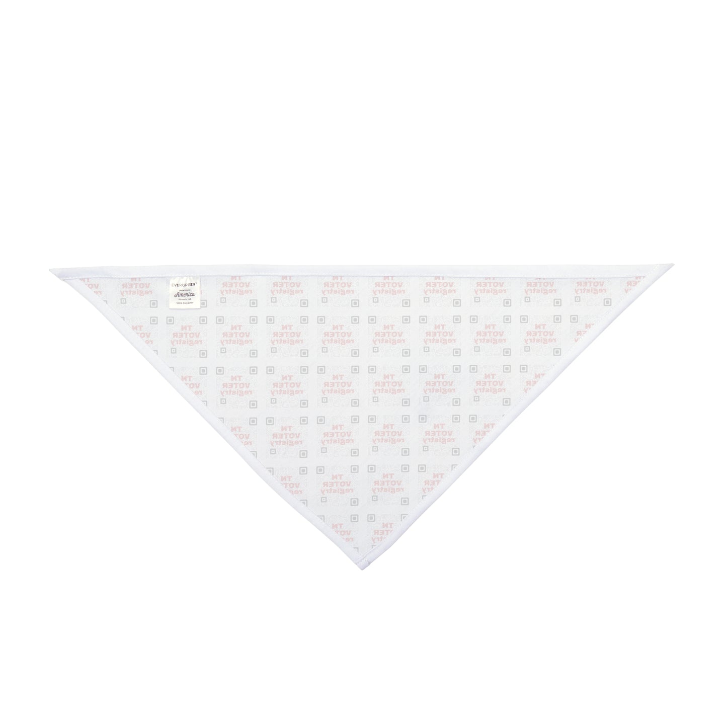 Tennessee Voter Registration QR Code Dog Bandana | TN 2026