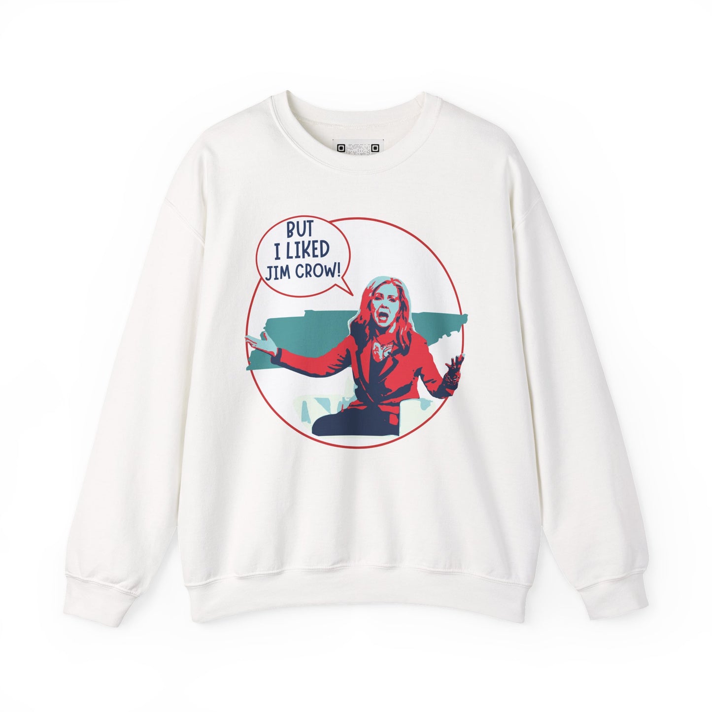 "But I Liked Jim Crow" Anti-Marsha Blackburn Meme Crewneck Sweatshirt – TN 2026