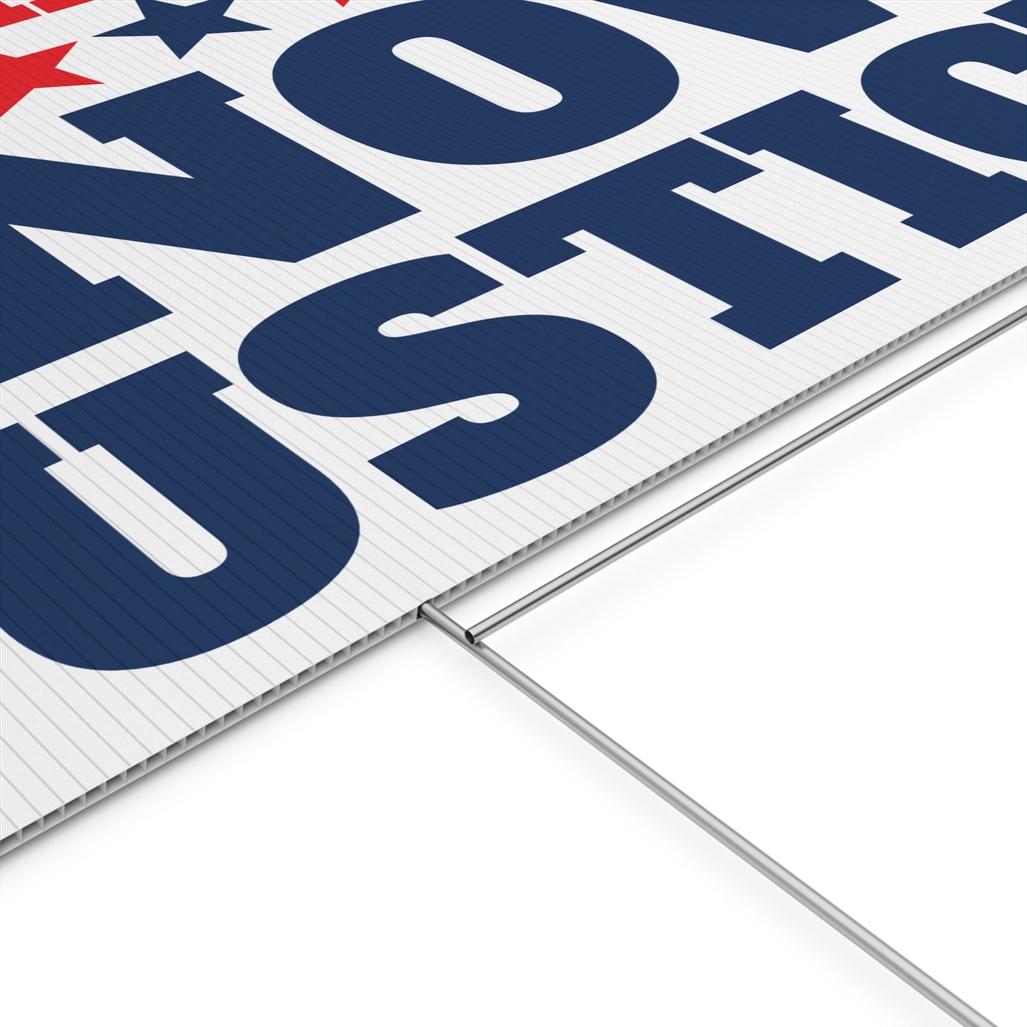"No Marsha, Know Justice" Yard Sign | Anti-Marsha Blackburn TN 2026 Election