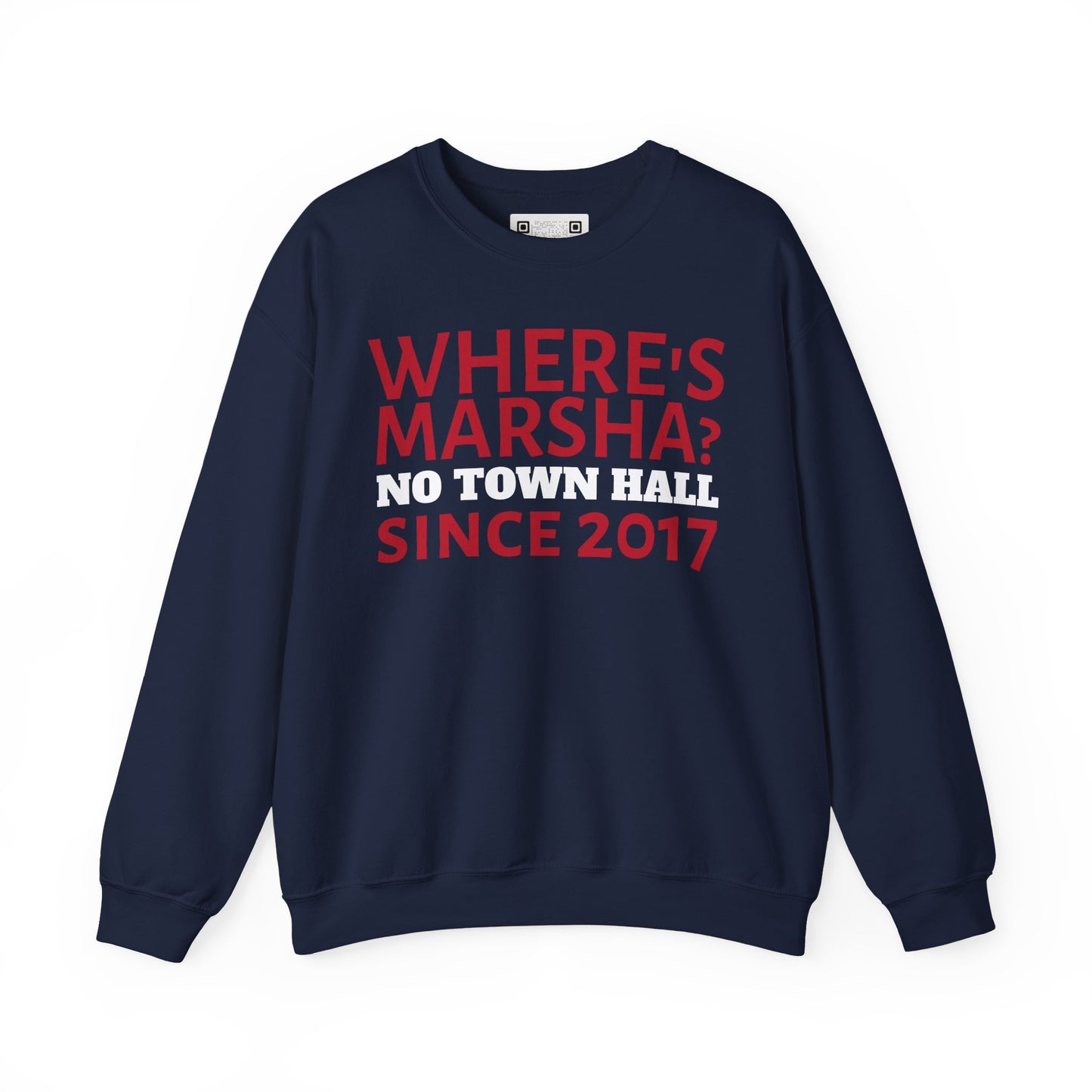 "Where's Marsha? No Town Hall Since 2017" Anti-Marsha Blackburn Sweatshirt | TN 2026