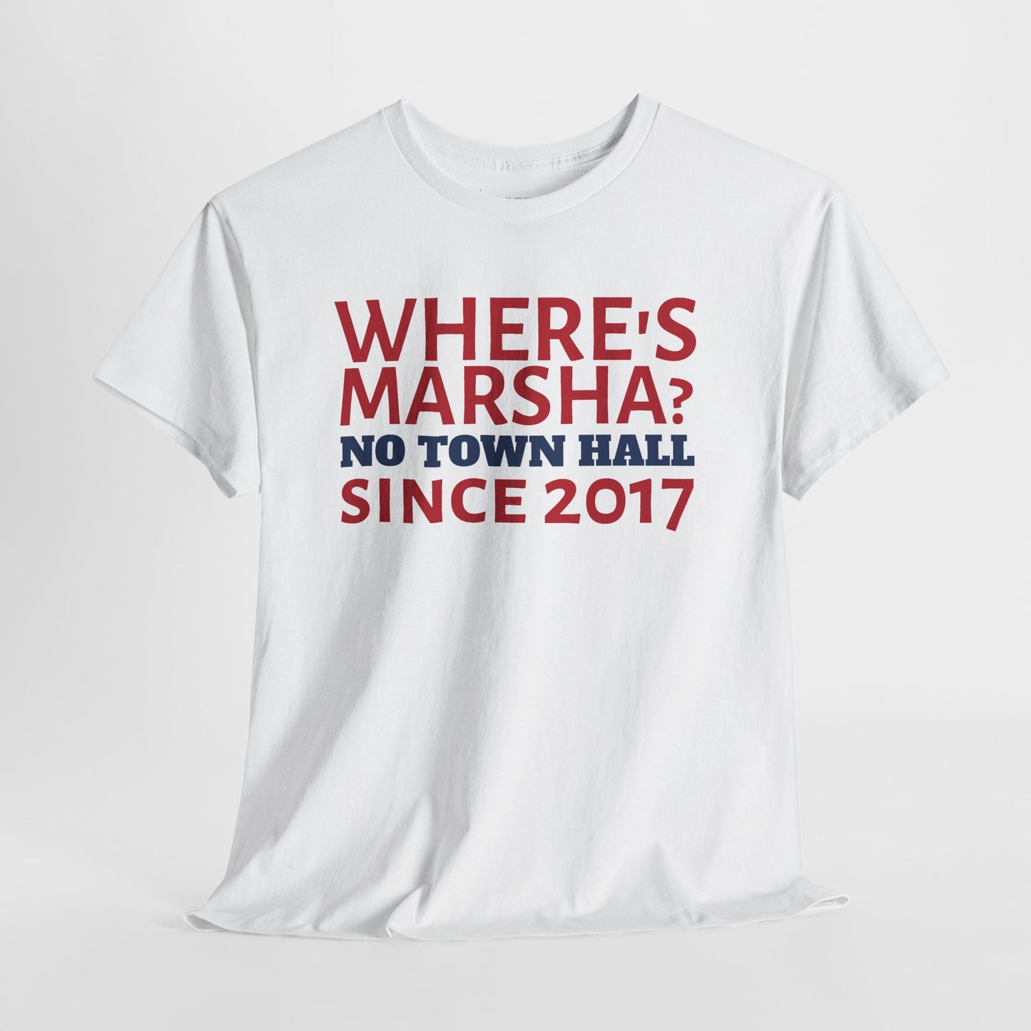 WHERE’S MARSHA? Unisex Crewneck T-Shirt - Tennessee Governor Election Campaign 2026