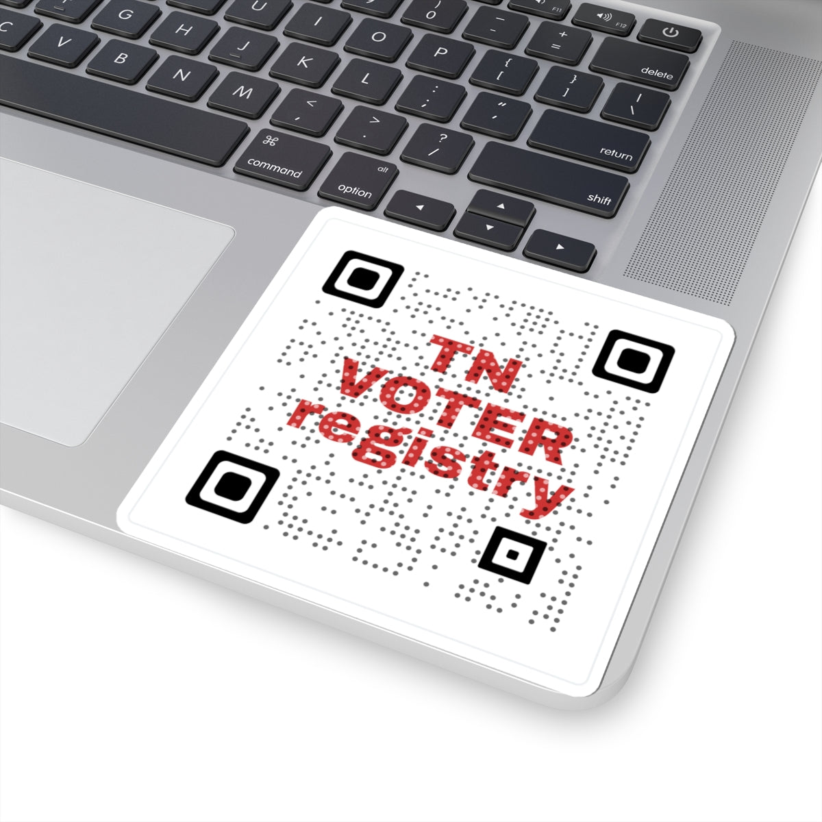 TN Voter Registry QR Sticker — Tennessee Voter Registration QR Code Sticker