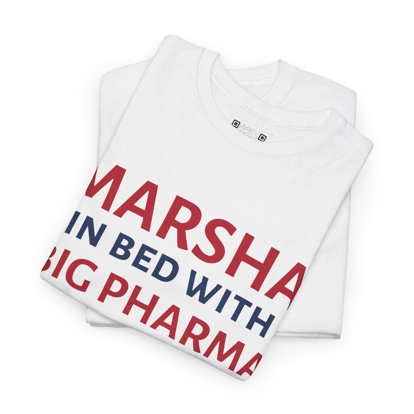 "Marsha in Bed with Big Pharma" Anti-Marsha Blackburn T-Shirt | TN 2026