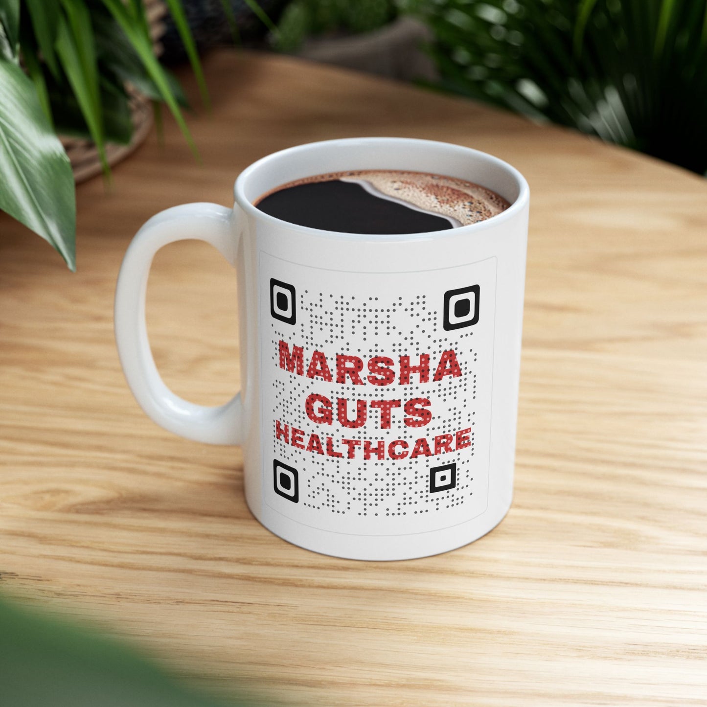 Ceramic Mug — Marsha Guts Healthcare QR Code Mug TN 2026