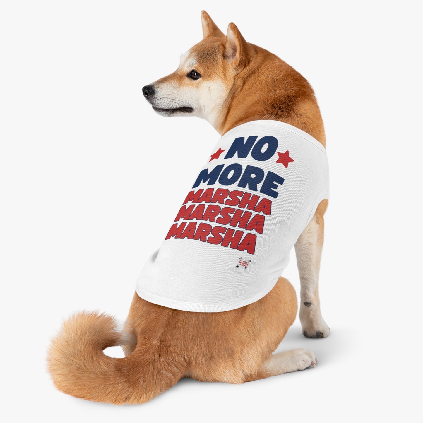 "No More Marsha Marsha Marsha" Anti-Marsha Blackburn Dog Tank Top – TN 2026