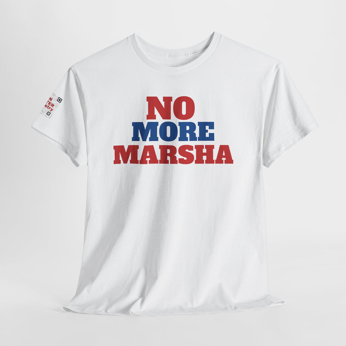 NO MORE MARSHA Unisex Crewneck T‑Shirt - Tennessee Governor Election Campaign 2026