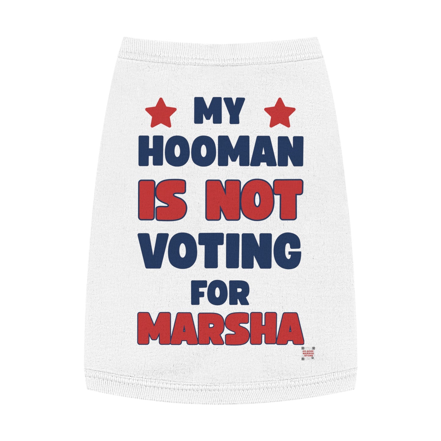 "My Hooman is Not Voting for Marsha" Anti-Marsha Blackburn Dog Tank Top – TN 2026