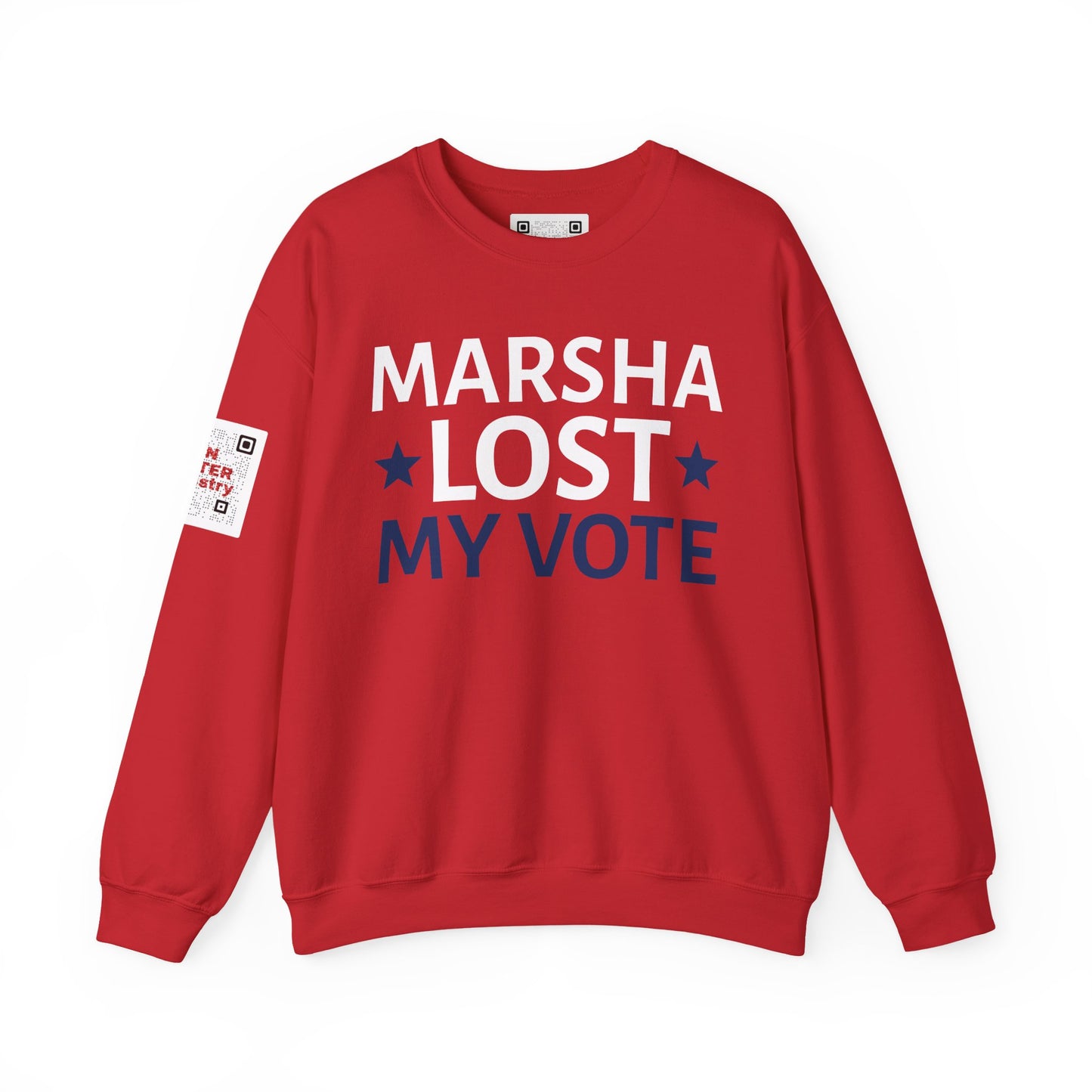 "Marsha Lost My Vote" Anti-Marsha Blackburn Sweatshirt | TN Governor Election 2026
