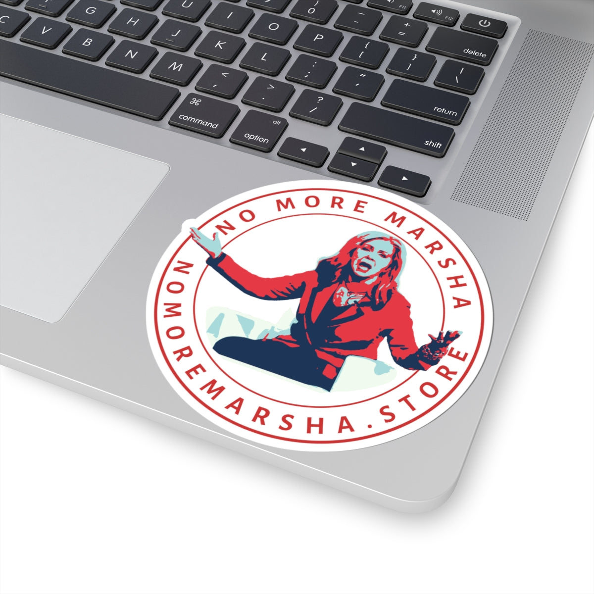 "No More Marsha" Logo Kiss-Cut Sticker | TN 2026 Anti-Marsha Blackburn