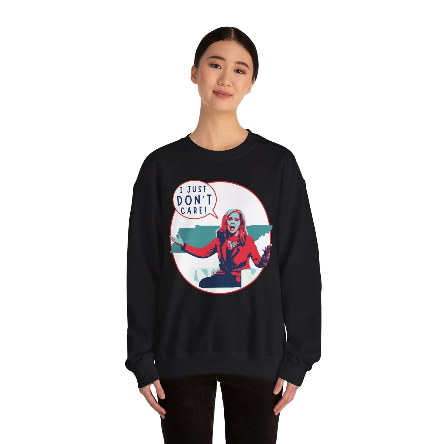 "I Just Don't Care" Anti-Marsha Blackburn Sweatshirt | TN 2026