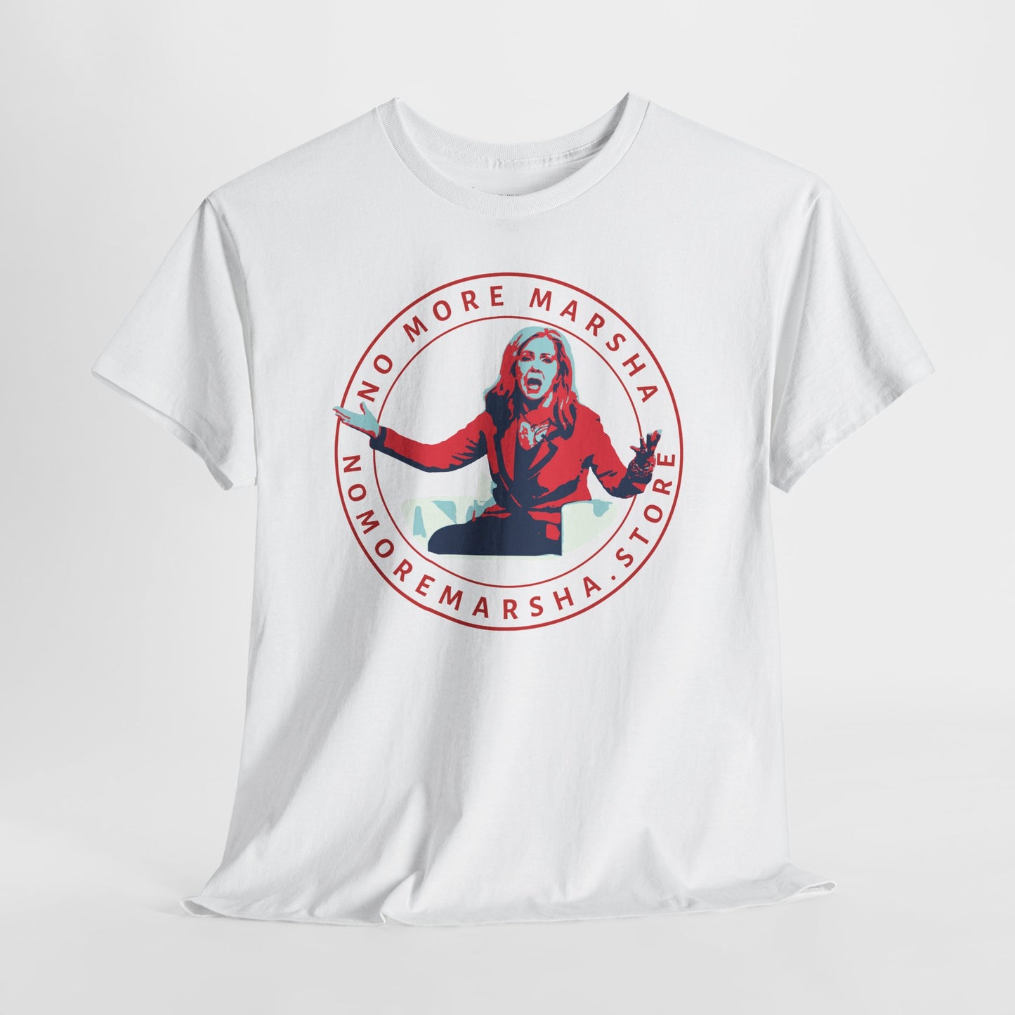 "No More Marsha" Logo Graphic Tee | TN 2026 Anti-Marsha Blackburn T-Shirt