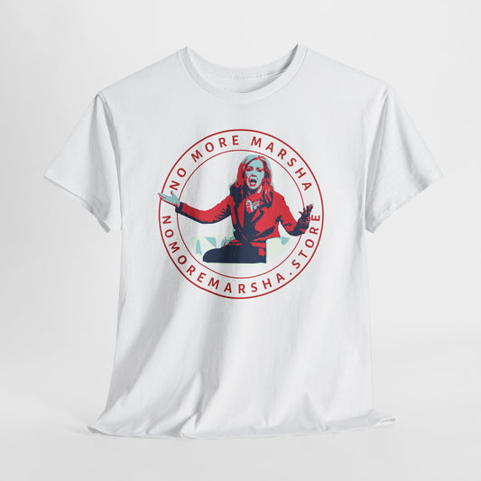 "No More Marsha" Logo Graphic Tee | TN 2026 Anti-Marsha Blackburn T-Shirt