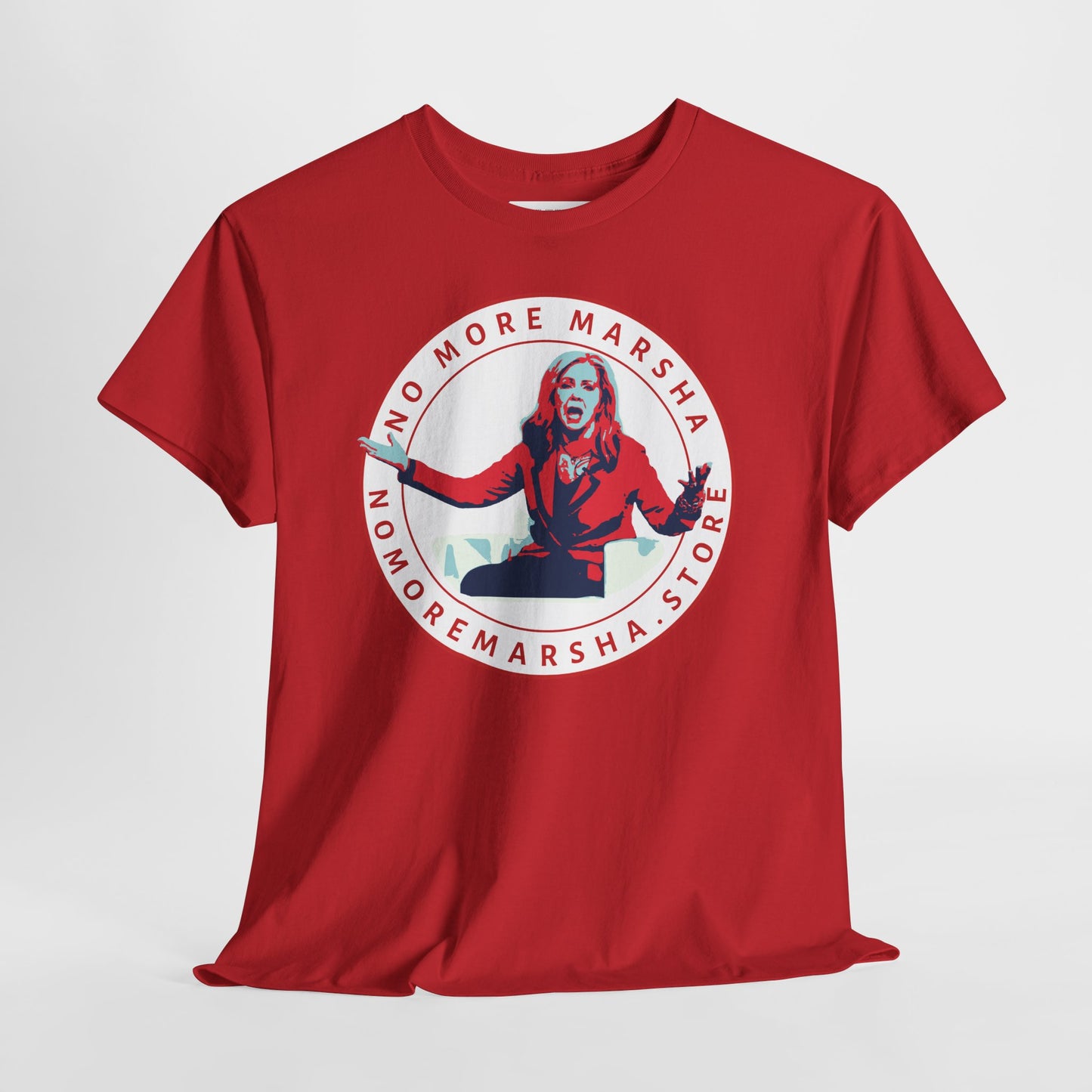 "No More Marsha" Logo Graphic Tee | TN 2026 Anti-Marsha Blackburn T-Shirt