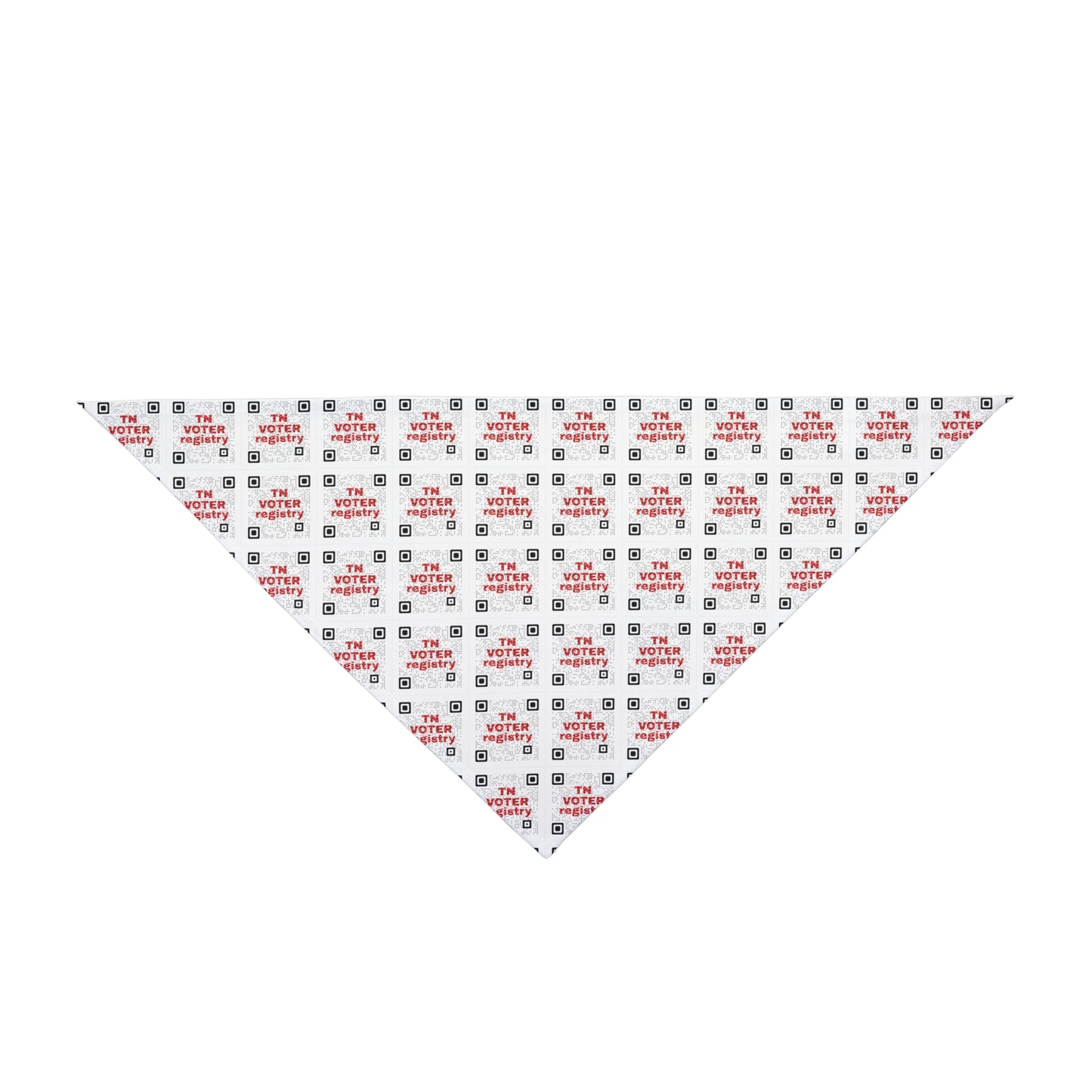 Tennessee Voter Registration QR Code Dog Bandana | TN 2026