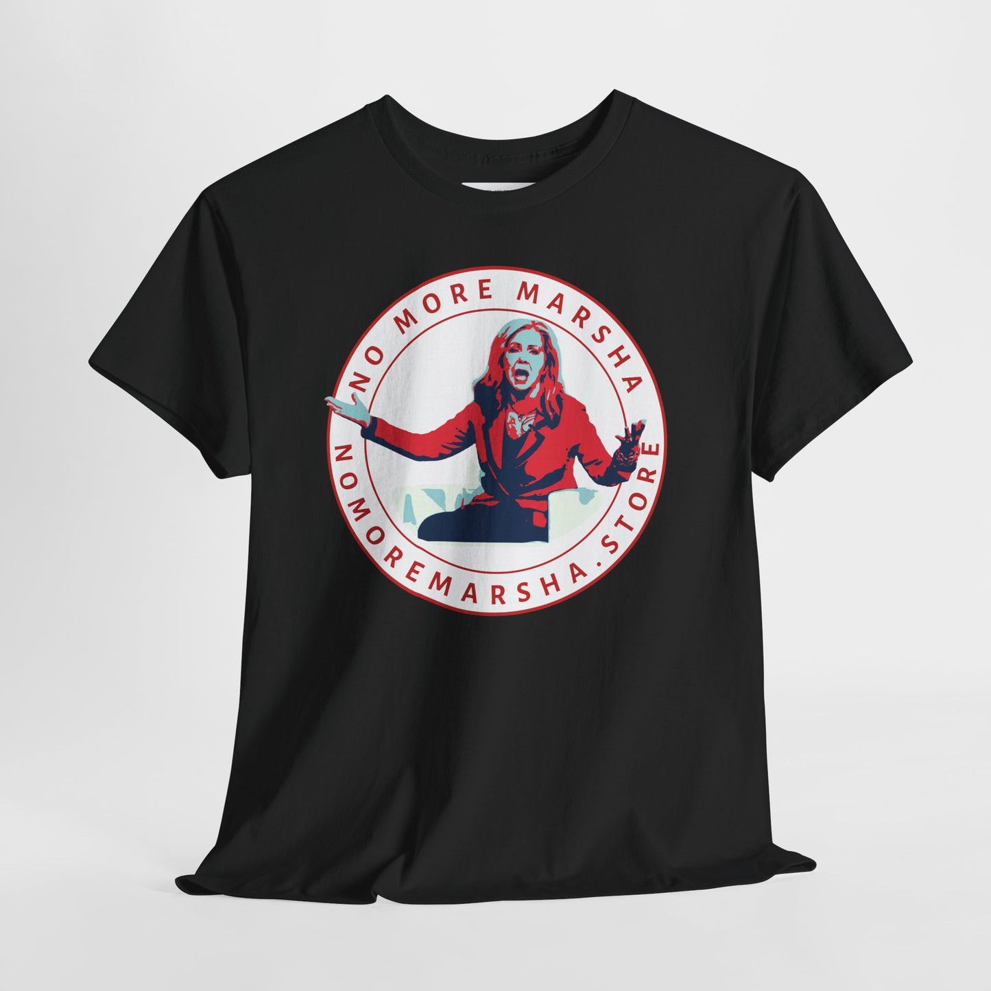 "No More Marsha" Logo Graphic Tee | TN 2026 Anti-Marsha Blackburn T-Shirt