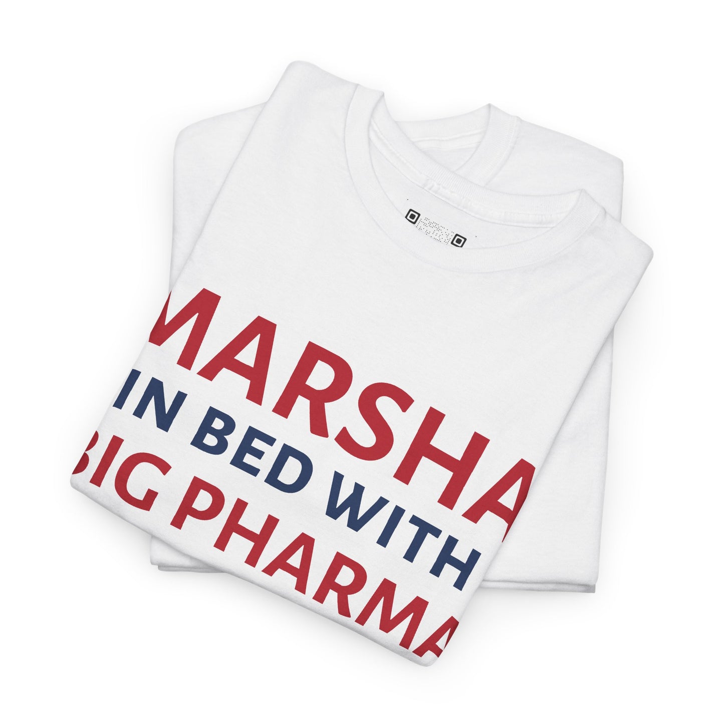 "Marsha in Bed with Big Pharma" Anti-Marsha Blackburn T-Shirt | TN 2026