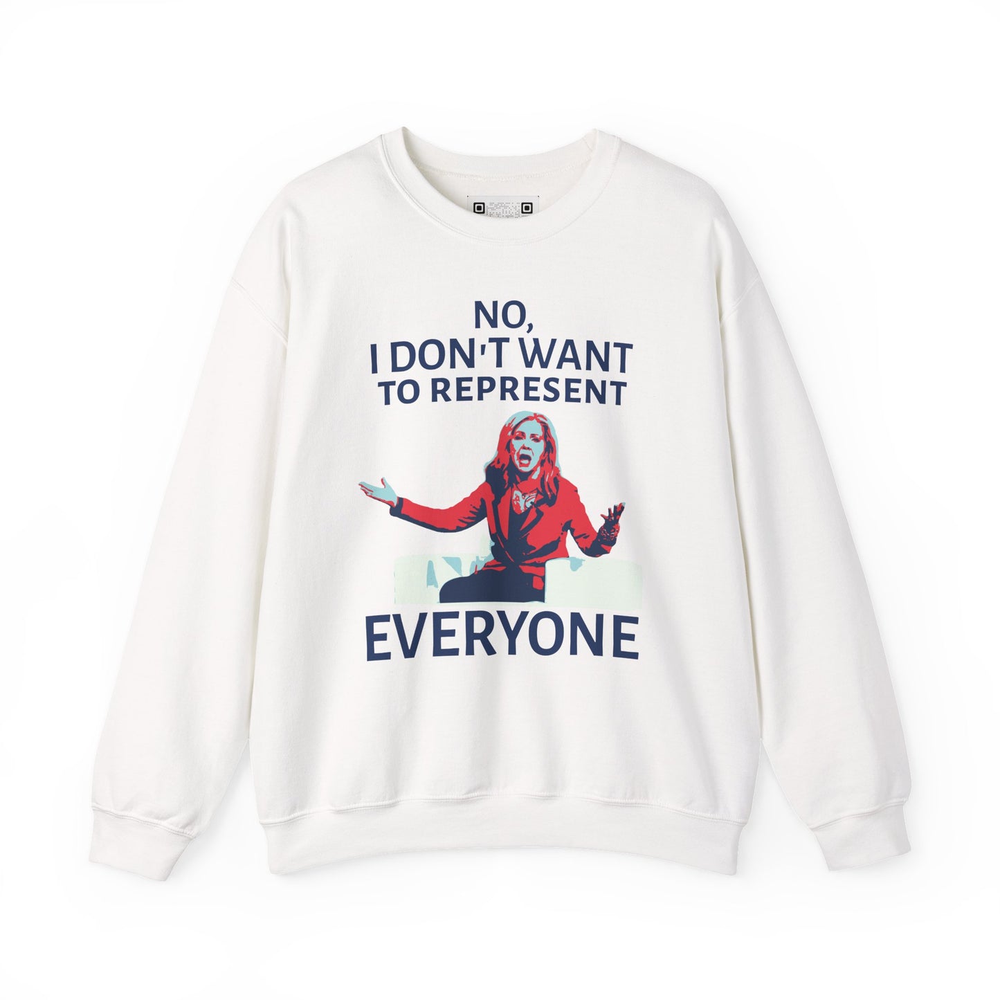 "Don't Want to Represent Everyone" Anti-Marsha Blackburn Meme Crewneck Sweatshirt – TN 2026