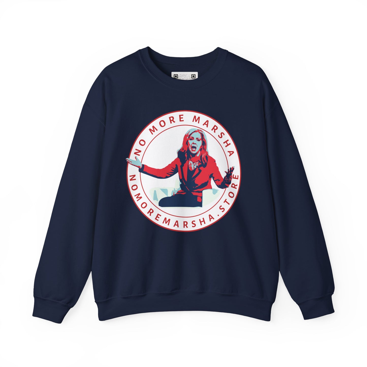 "No More Marsha" Logo Crewneck Sweatshirt | TN 2026 Anti-Marsha Blackburn