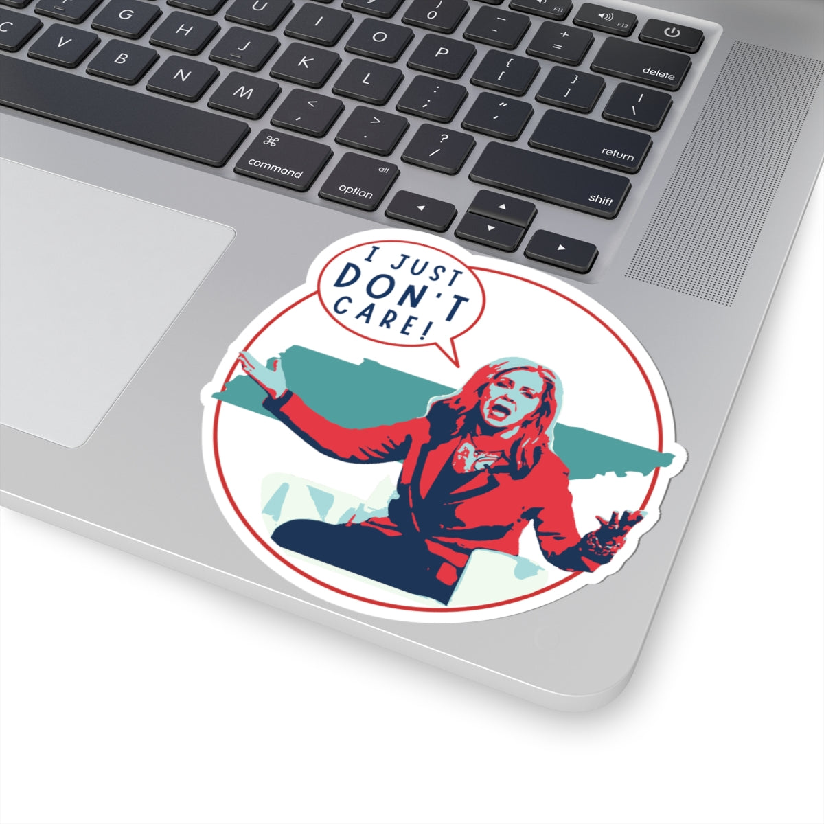 "I Just Don't Care" Anti-Marsha Blackburn Kiss-Cut Sticker | TN 2026