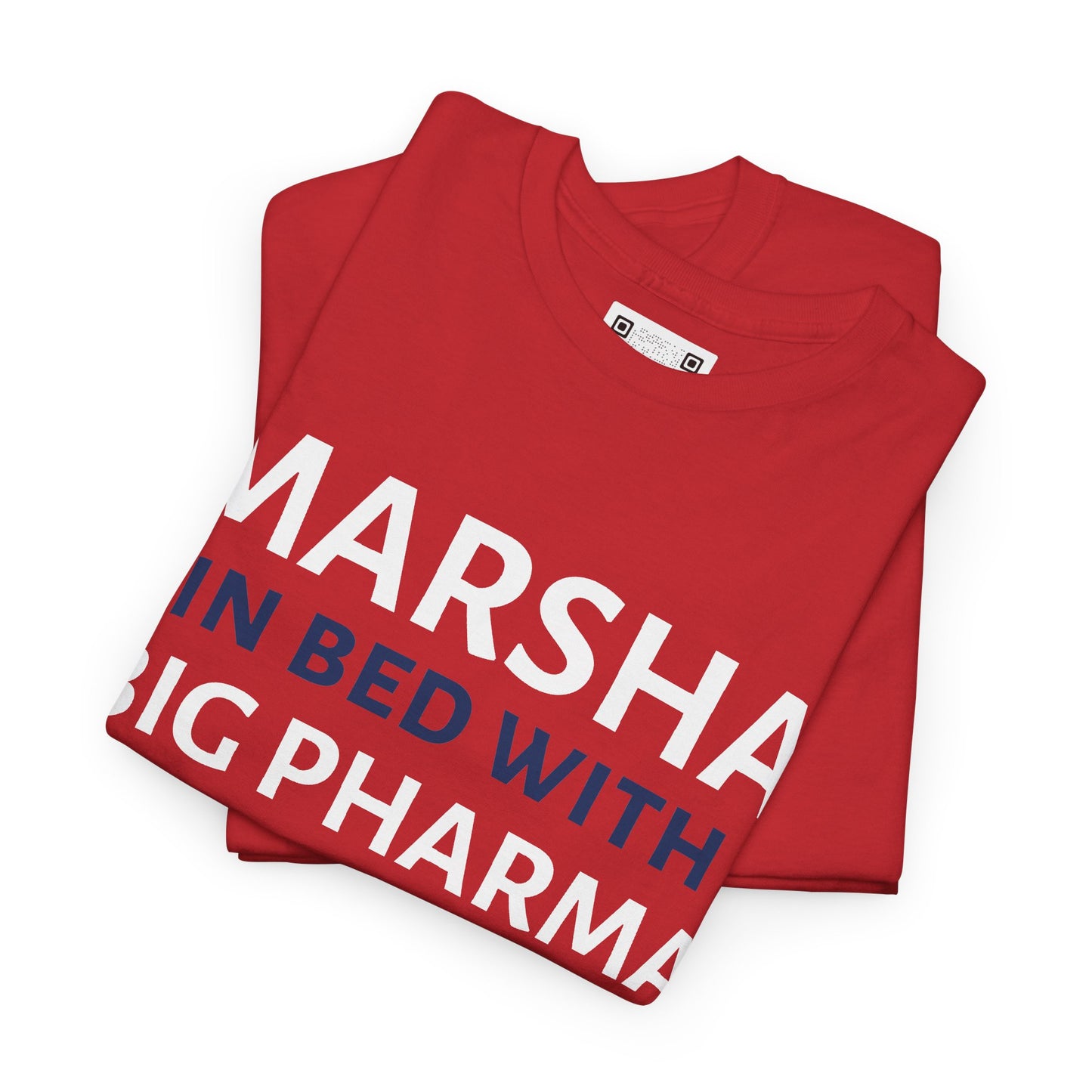 "Marsha in Bed with Big Pharma" Anti-Marsha Blackburn T-Shirt | TN 2026
