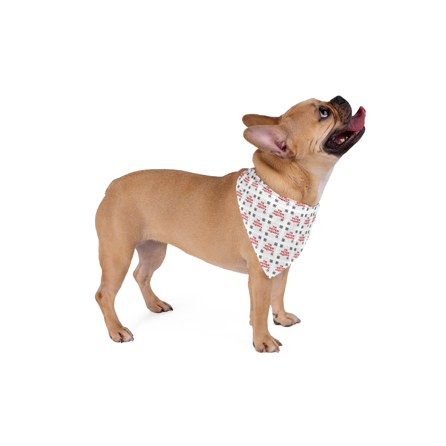 Tennessee Voter Registration QR Code Dog Bandana | TN 2026