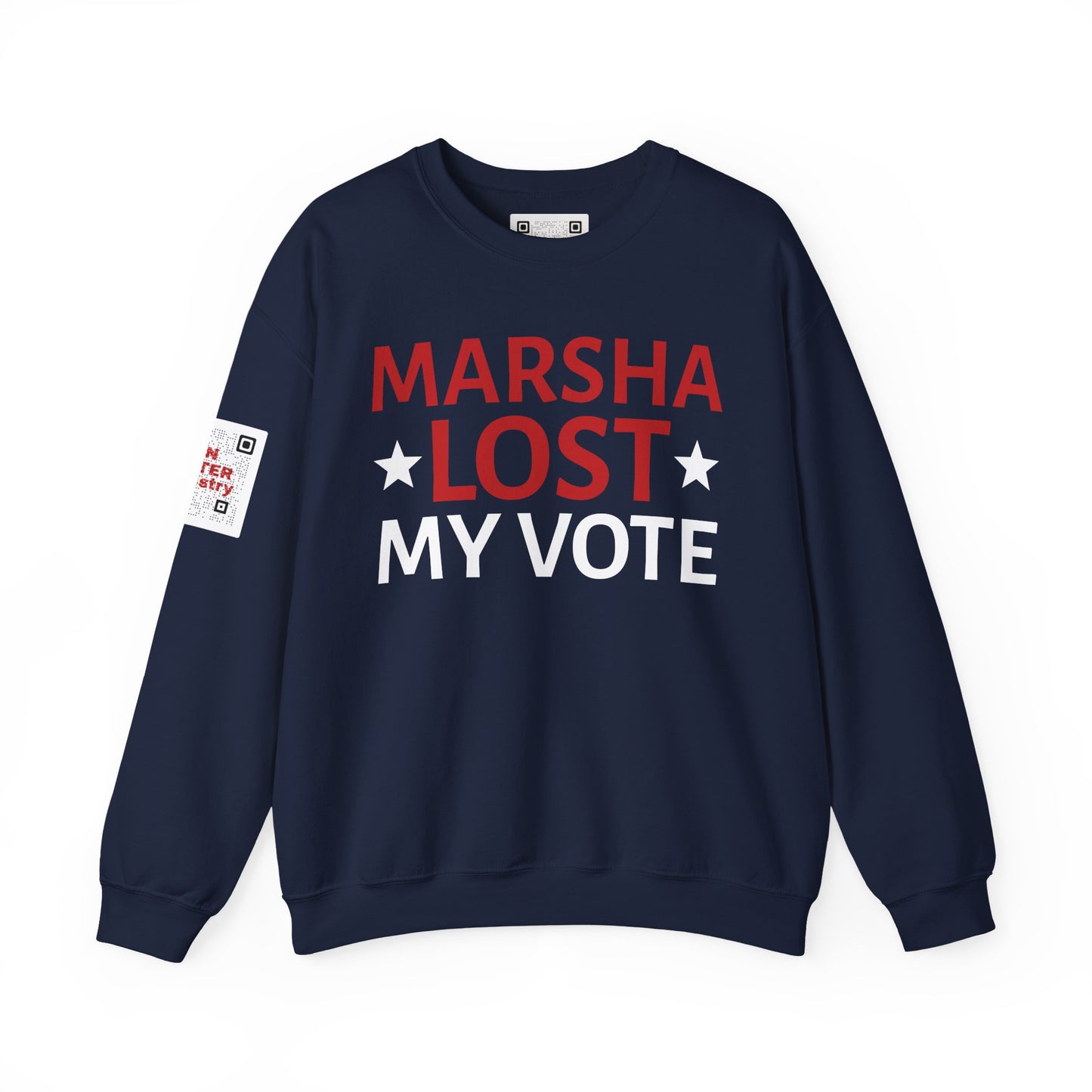 "Marsha Lost My Vote" Anti-Marsha Blackburn Sweatshirt | TN Governor Election 2026