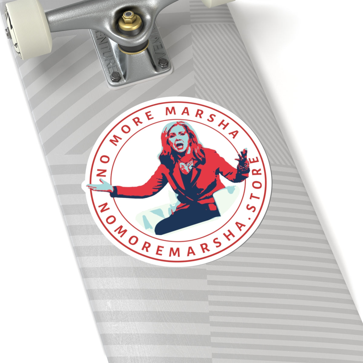 "No More Marsha" Logo Kiss-Cut Sticker | TN 2026 Anti-Marsha Blackburn
