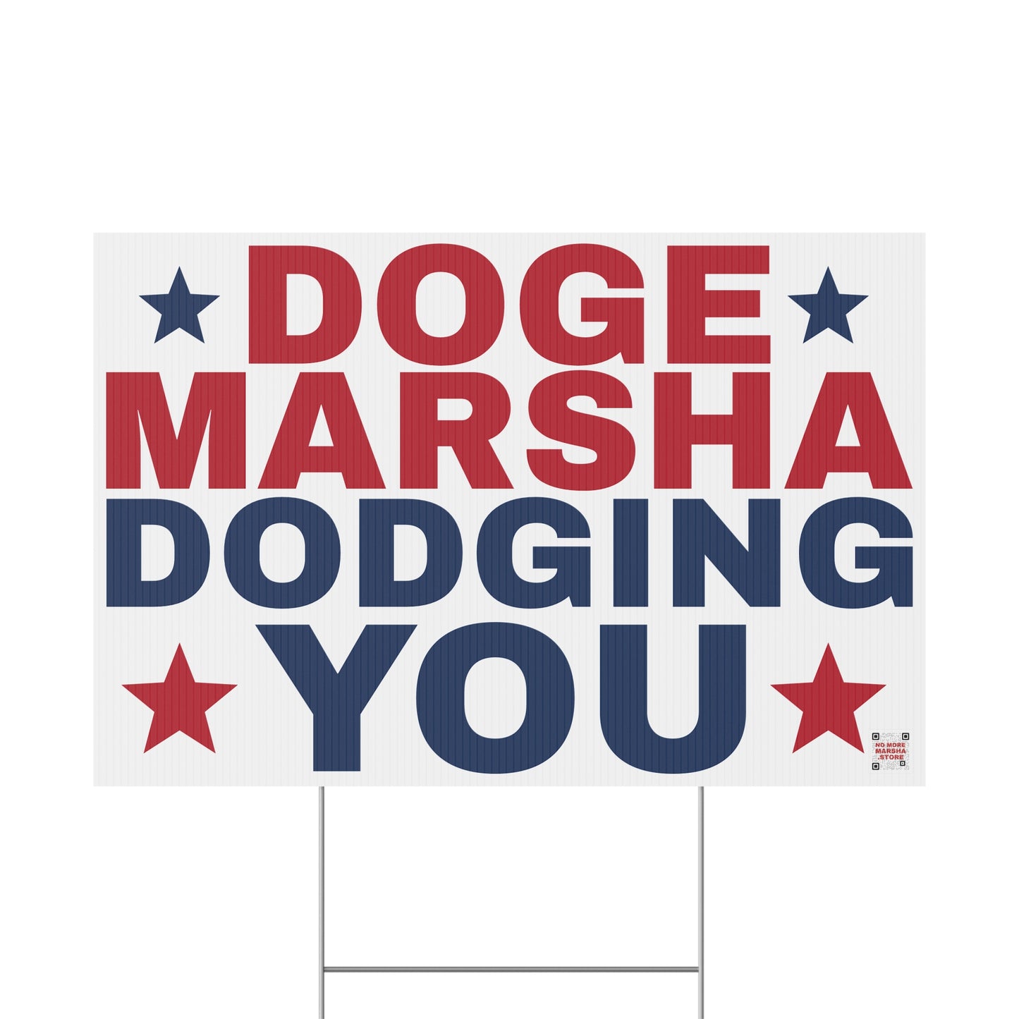 "DOGE Marsha: Dodging You" Yard Sign | Anti-Marsha Blackburn TN 2026