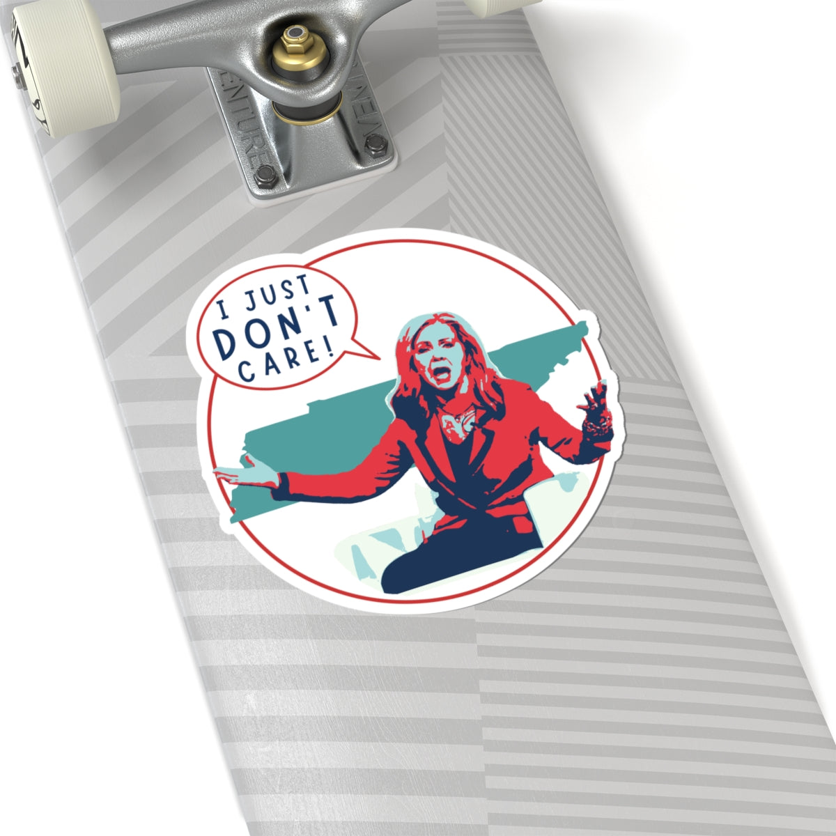 "I Just Don't Care" Anti-Marsha Blackburn Kiss-Cut Sticker | TN 2026