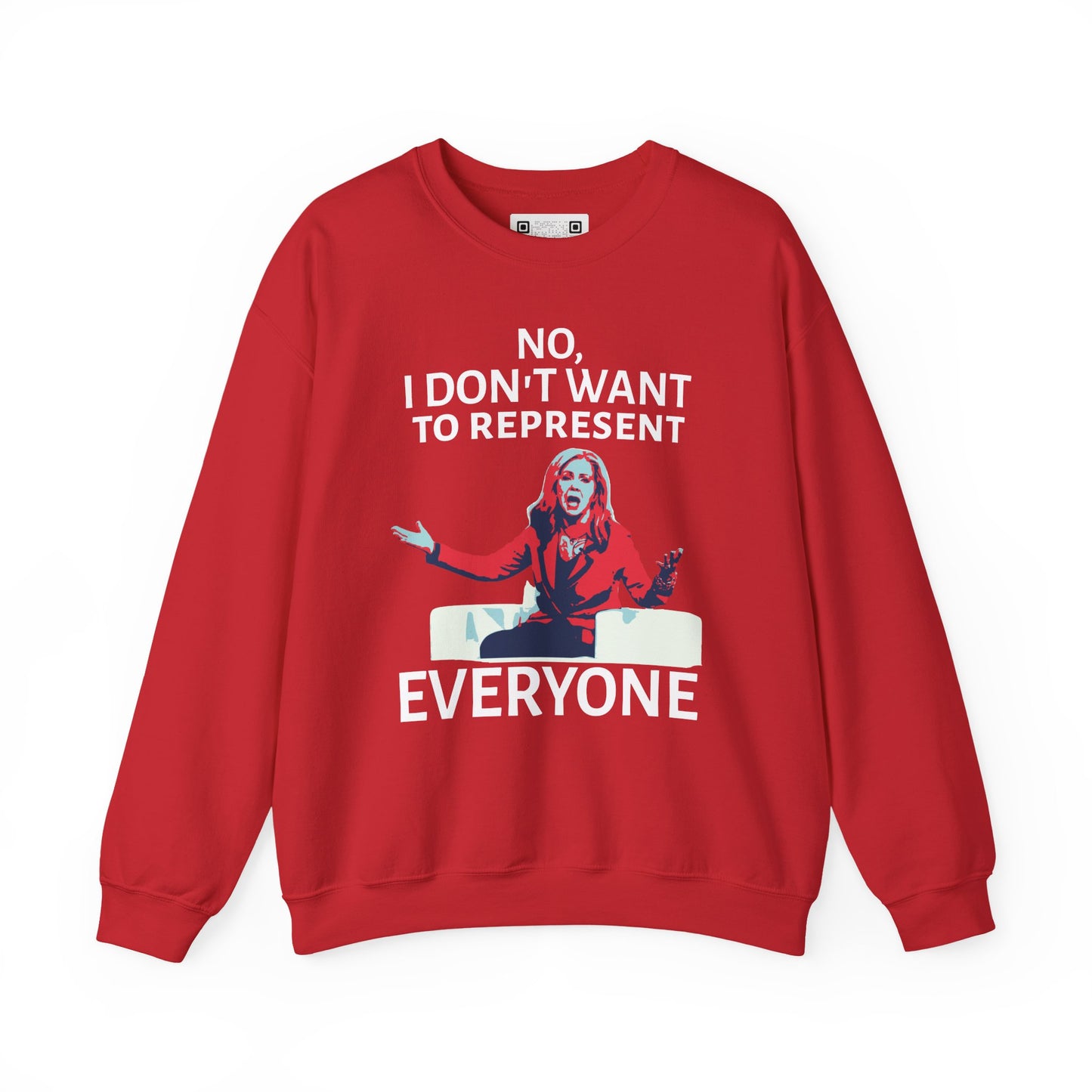 "Don't Want to Represent Everyone" Anti-Marsha Blackburn Meme Crewneck Sweatshirt – TN 2026