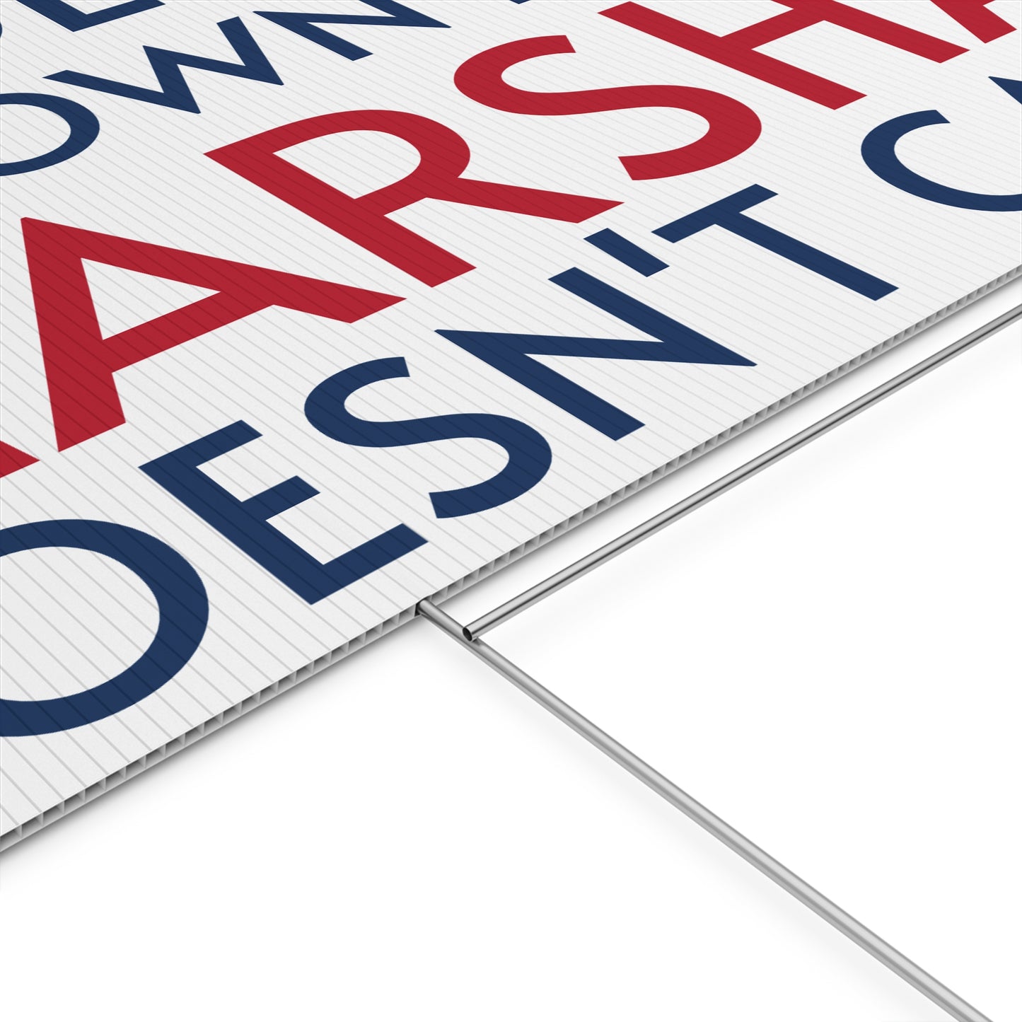 "No Debates, No Town Halls" Yard Sign | Anti-Marsha Blackburn TN 2026