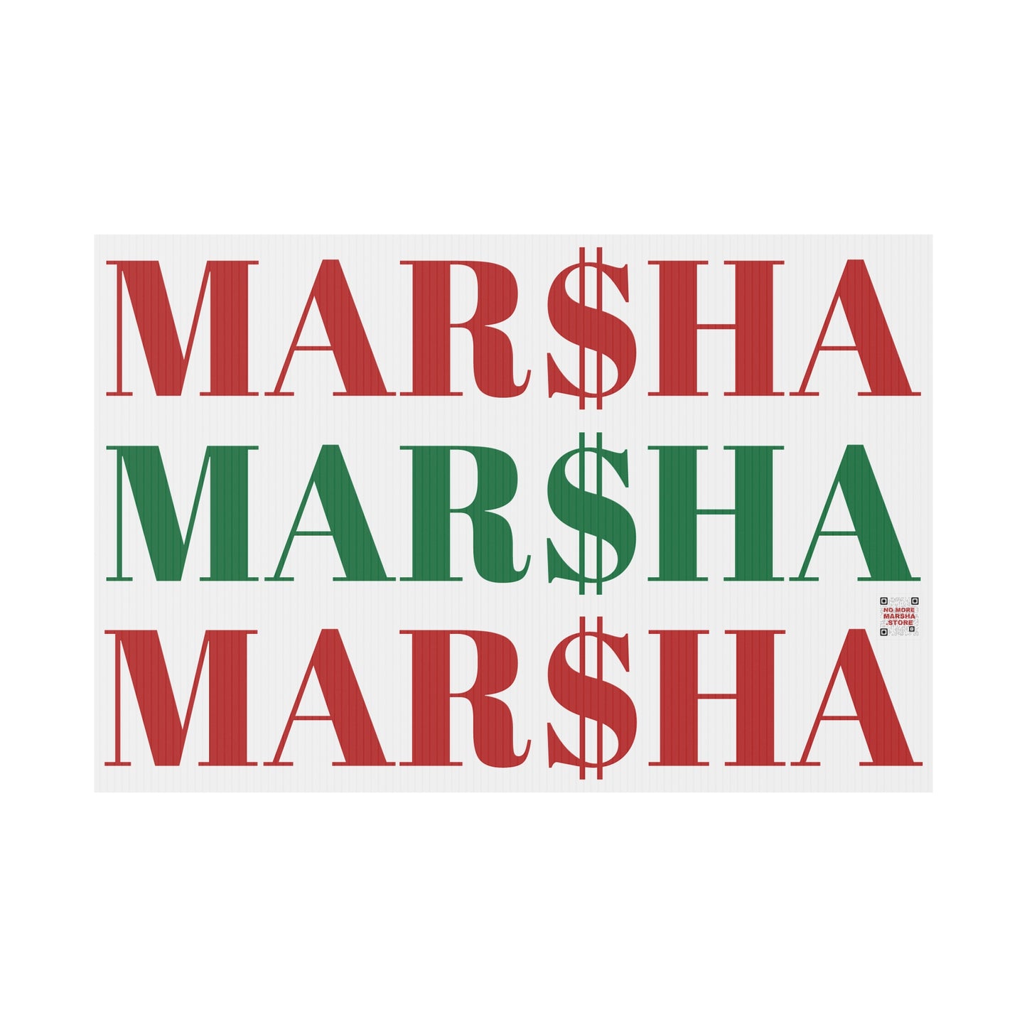 MAR$HA MAR$HA MAR$HA Yard Sign - Tennessee Governor Election Campaign 2026