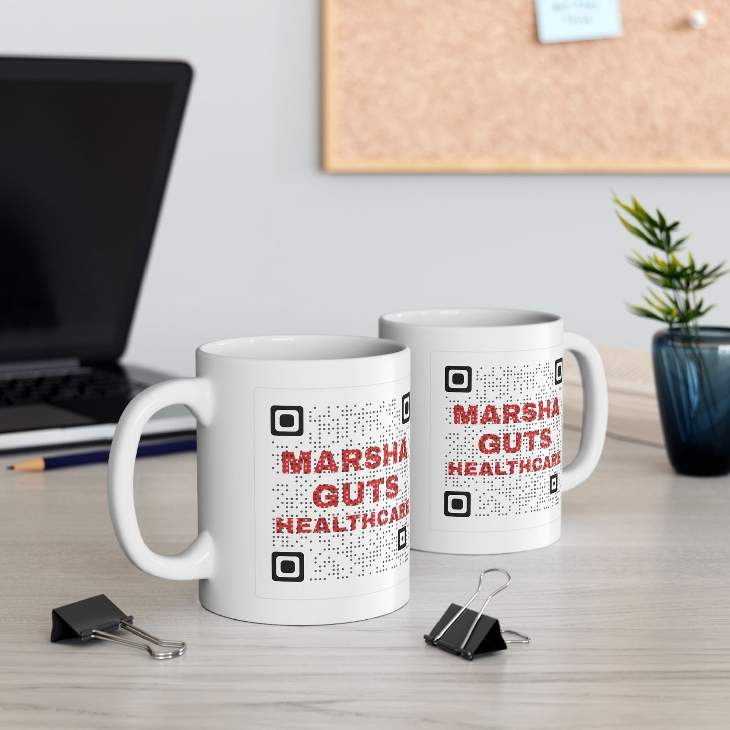 Ceramic Mug — Marsha Guts Healthcare QR Code Mug TN 2026