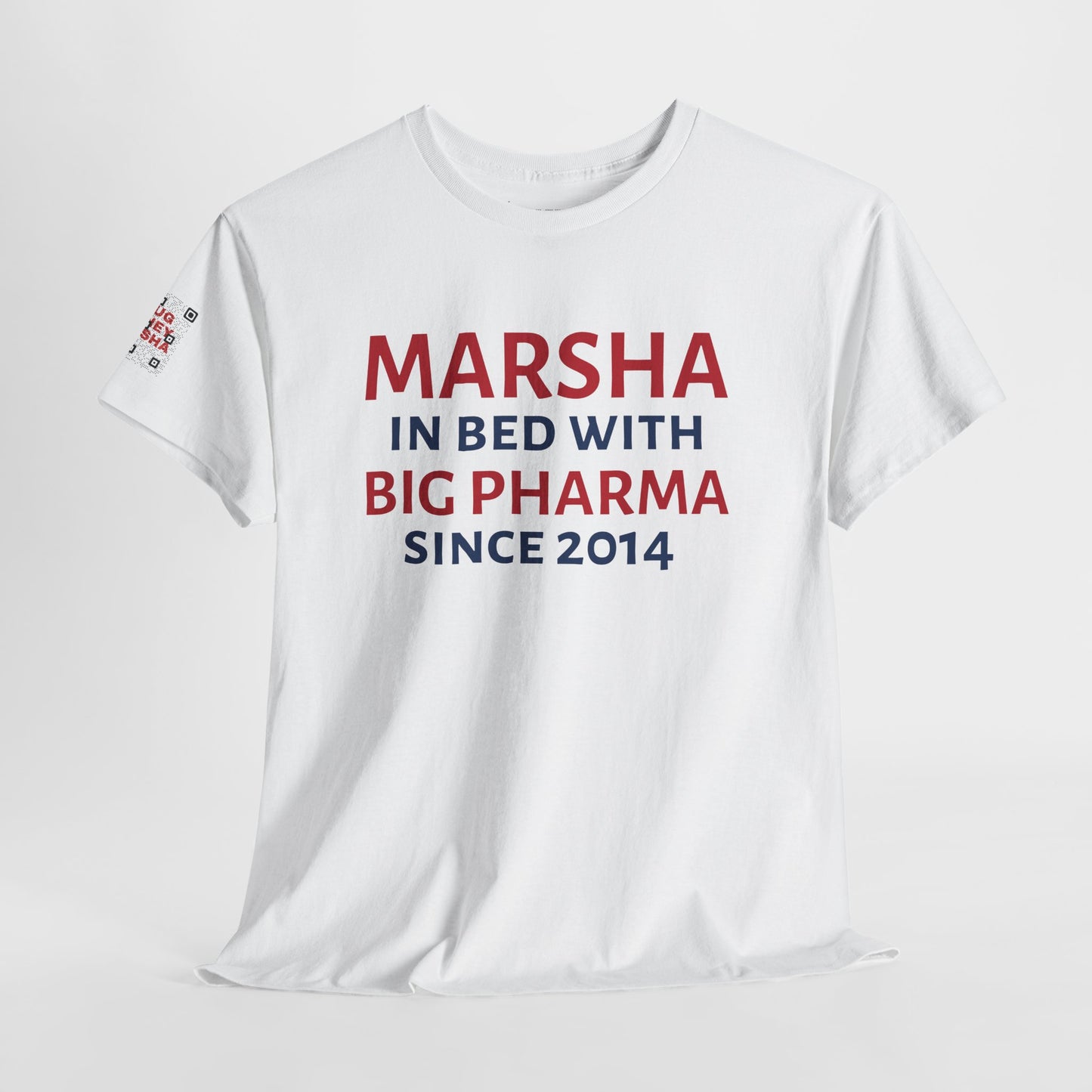 "Marsha in Bed with Big Pharma" Anti-Marsha Blackburn T-Shirt | TN 2026