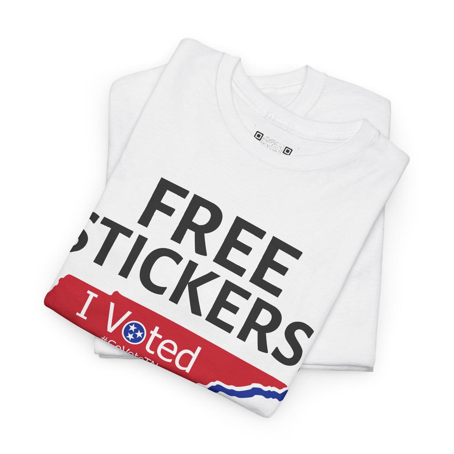 "FREE STICKERS!" Tennessee Voter T-Shirt — TN Midterm Election 2026 Tee